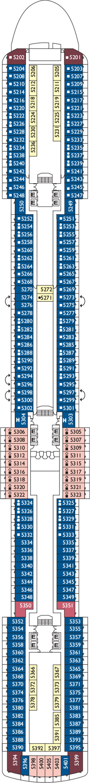 Giglio Deck 5 plan
