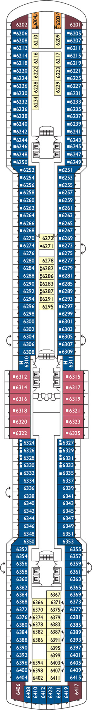 Ortensia Deck 6 plan