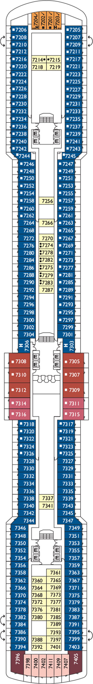 Ibisco Deck 7 plan