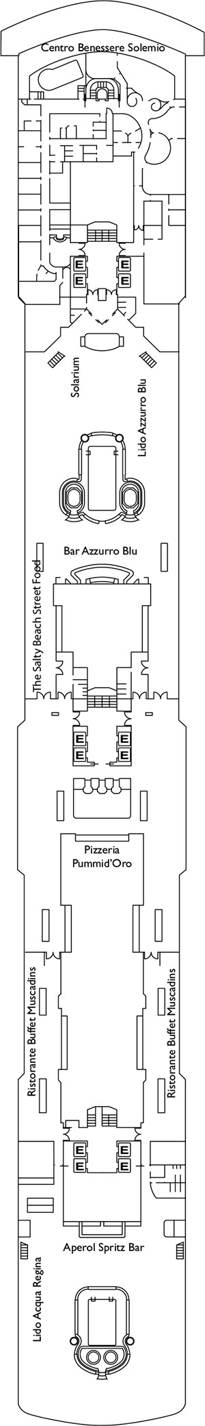 Orchidea Deck 9 plan
