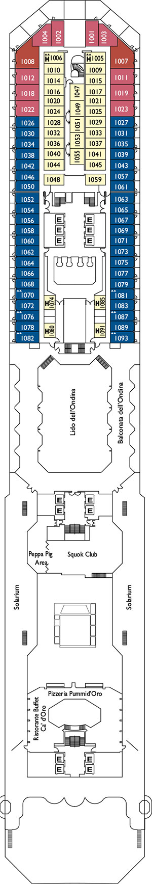 Escorial Deck 10 plan
