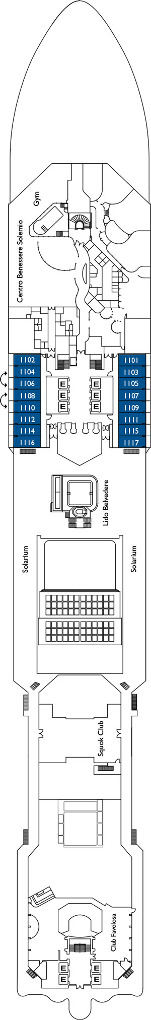 Lexumbourg Deck 11 plan