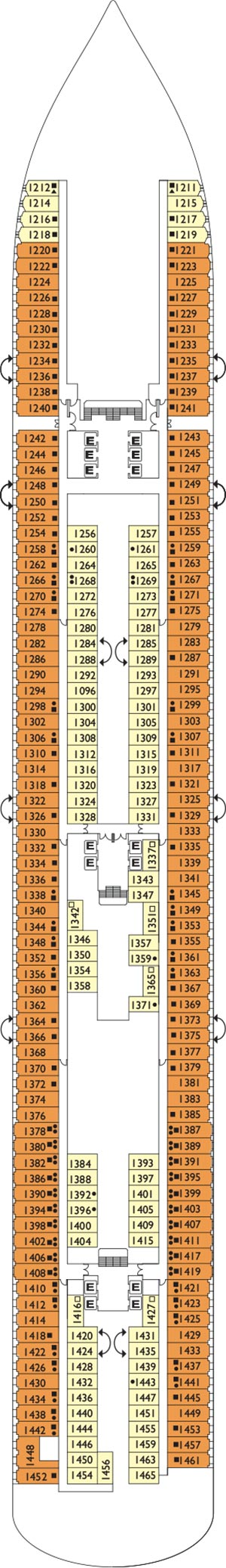 Excelsior Deck 1 plan