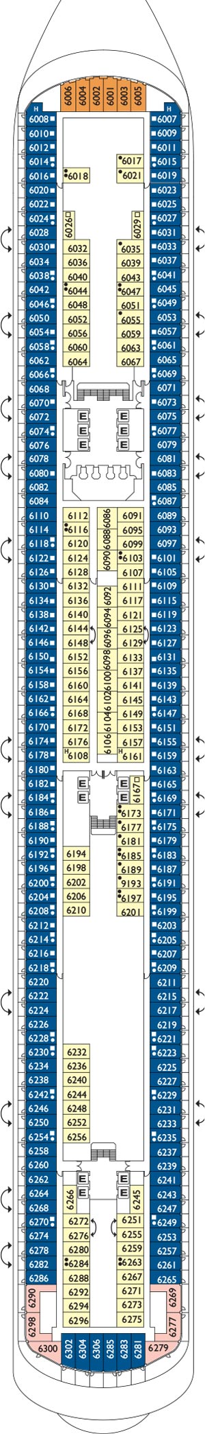 Braganza Deck 6 plan