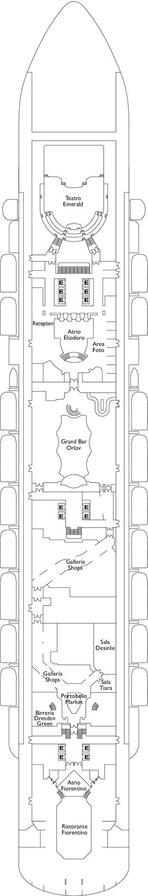 Perla Di Venere Deck 4 plan