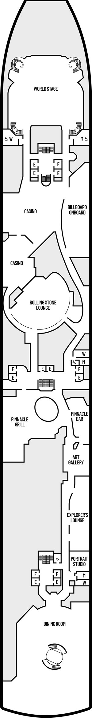 Deck 2 - Lower Promenade Deck plan