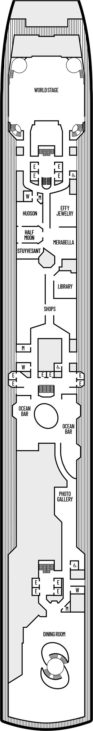 Deck 3 - Promenade Deck plan