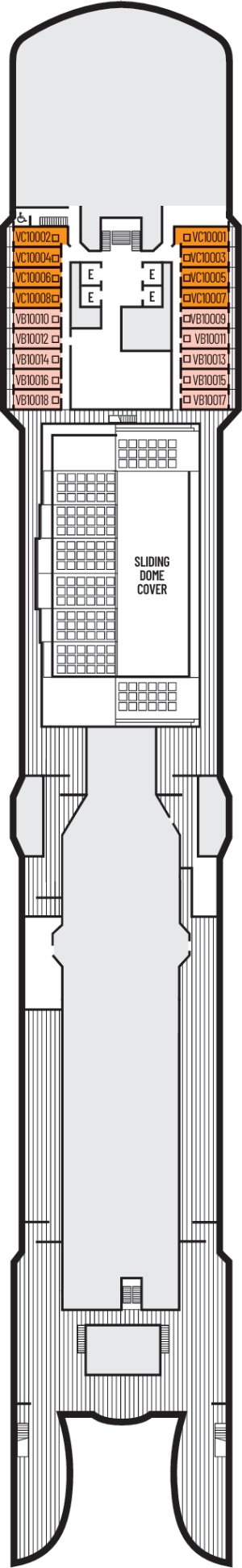 Deck 10 - Observation Deck plan