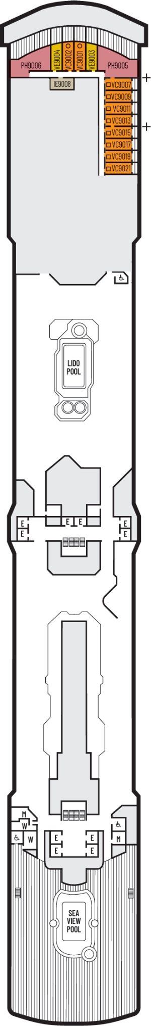 Deck 9 - Lido Deck plan