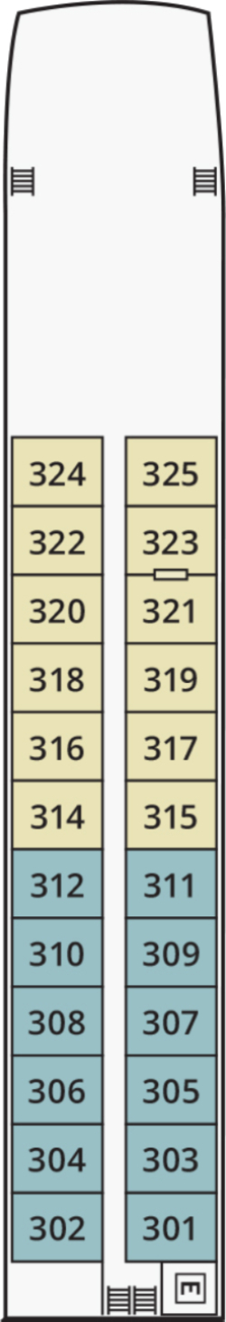Danube Deck plan