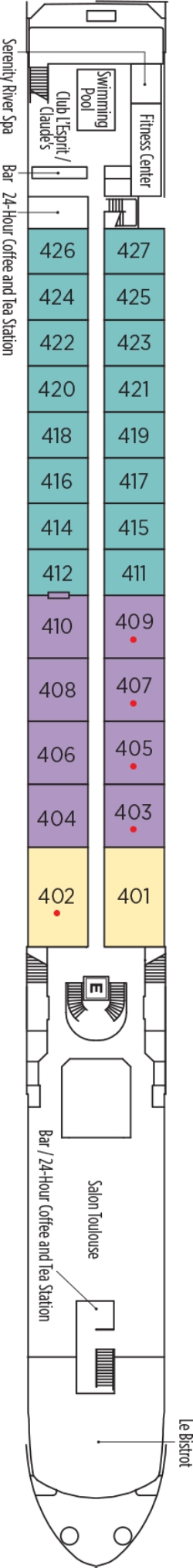 Victor Hugo Deck plan