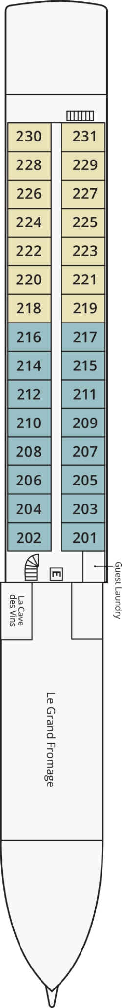 Medoc Deck plan