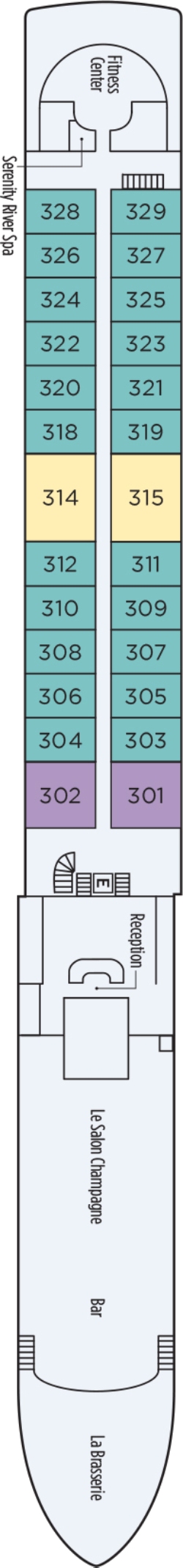 Bordeaux Deck plan