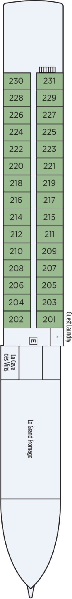 Medoc Deck plan