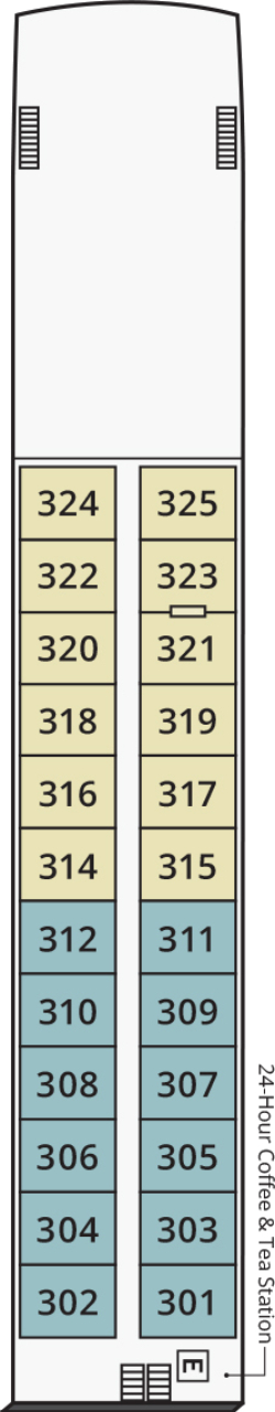 Burano Deck plan