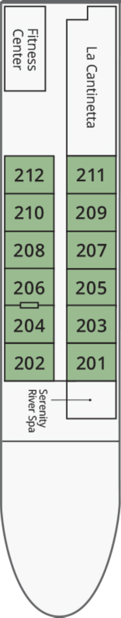 Mazzorbo Deck plan