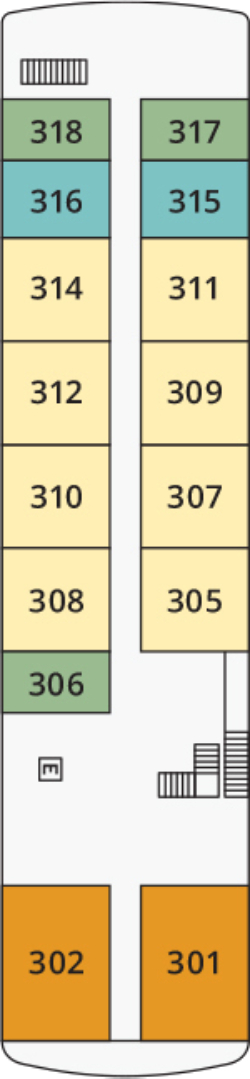 Karnak Deck plan