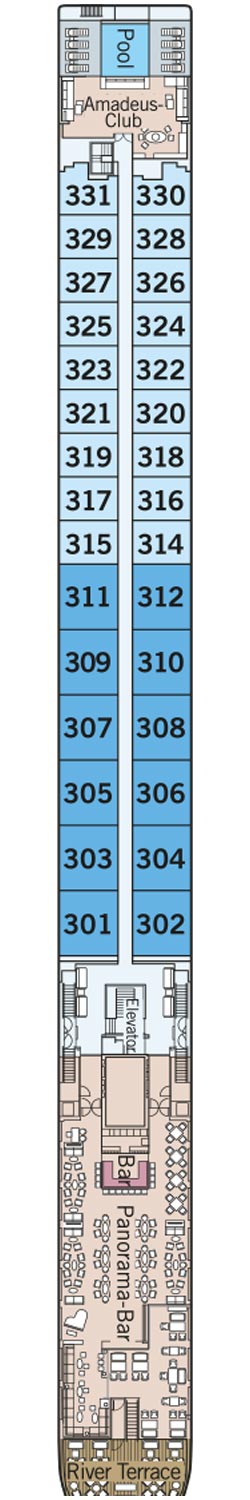Mozart Deck plan