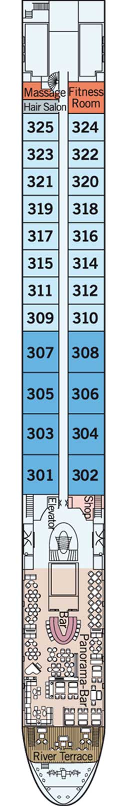 Mozart Deck plan