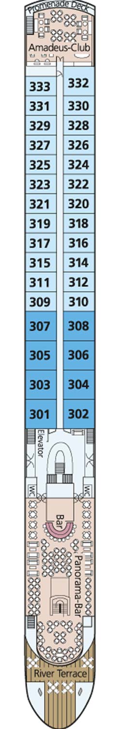 Mozart Deck plan