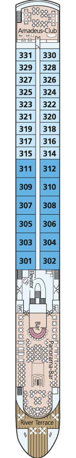 Mozart Deck plan