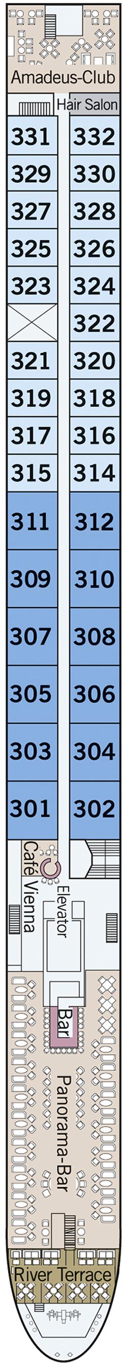 Mozart Deck plan
