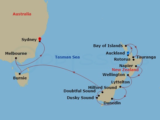 Vintners & Artisans Of The Pacific Route Map