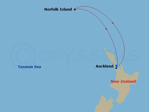 4-Day Norfolk Island Route Map