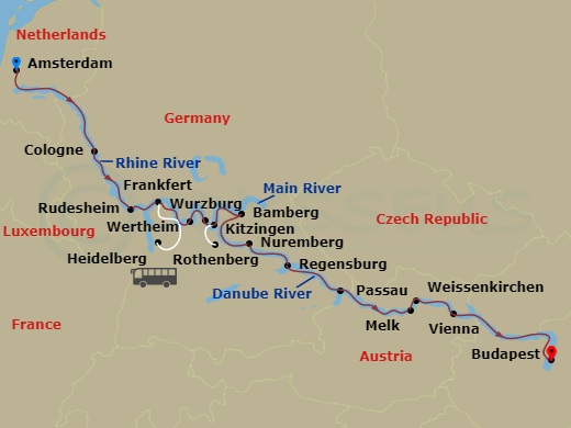 European Jewels (2028) Route Map