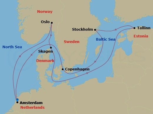 Cruise Route Map