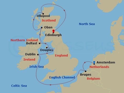 Luxury Cruise Connections - Itinerary: The Emerald Isle & Scottish 