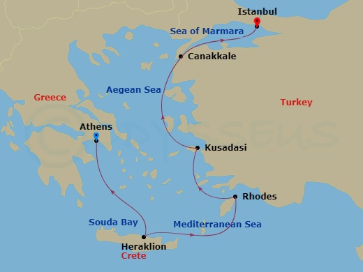 Luxury Cruise Connections - Itinerary: Ancient Mediterranean Treasures ...