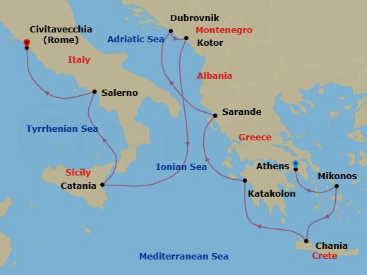 Cruise Route Map