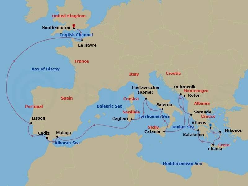 Cruise Route Map