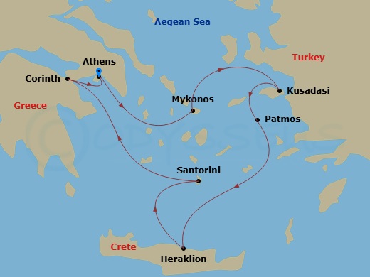 Footsteps Of Apostle Paul Route Map