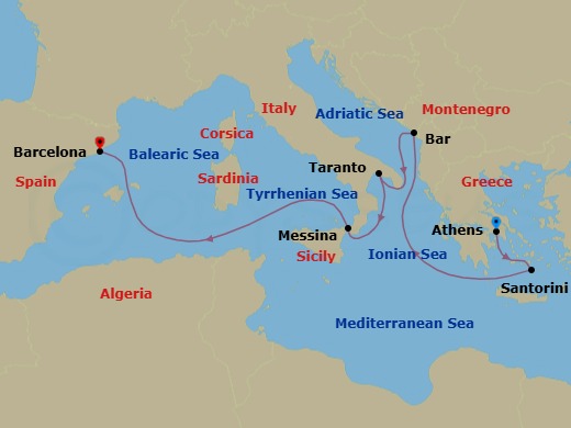 Cruise Route Map