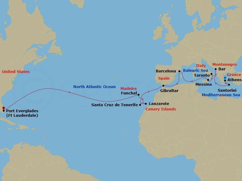 Western Mediterranean Grand Adventure Route Map