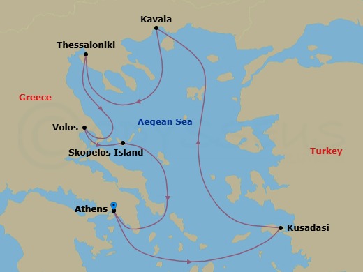 Postcards From Northern Greece Route Map