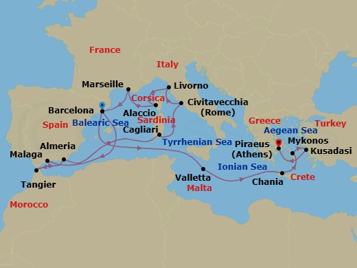 Cruise Route Map