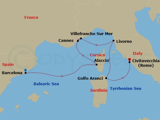 Cultures & Cuisines Route Map