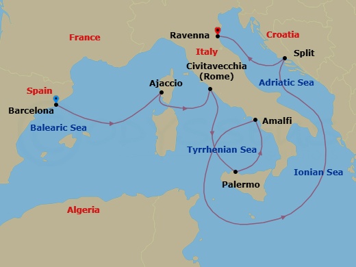 Cruise Route Map