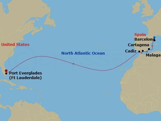 13-Day Cultural Crossing: Spain & Gibraltar Route Map