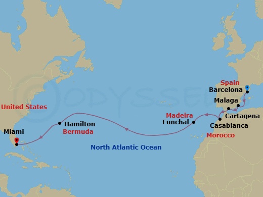Cruise Route Map