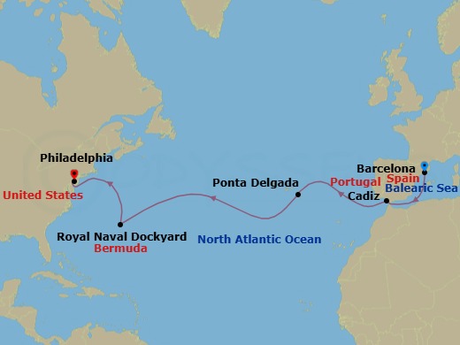 Repo - Transatlantic Route Map