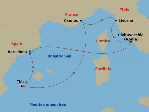 Cruise Route Map