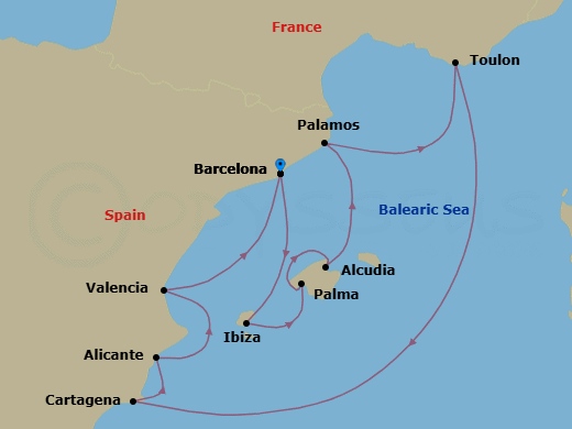 Barcelona To Barcelona Route Map