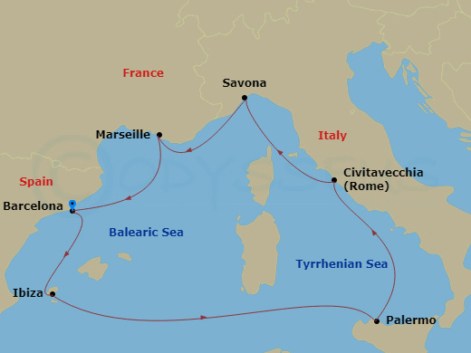 Cruise Route Map