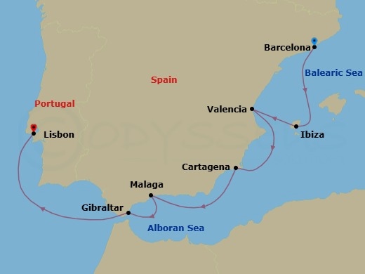 Timeless Shores Route Map