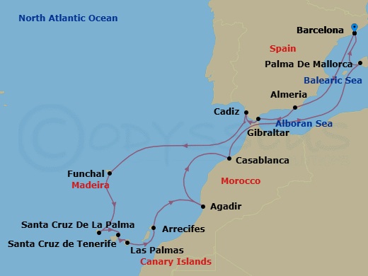 Quintessential Iberian Journey Route Map