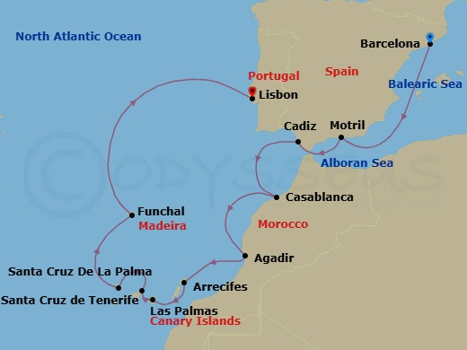 Journey To El Teide Route Map